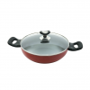 TPR NS Regular Karai with Lid (Red) - 24 cm