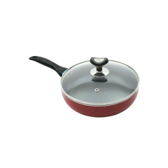 Vision NS Glamour Fry Pan With Lid (Marun)-28 CM