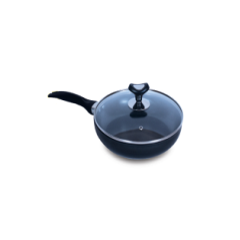 TPR NS Glamour Fry Pan With Lid (Ash)- 28cm