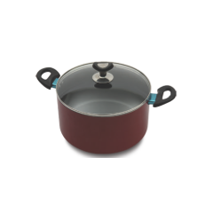 TPR NS Glamour Casserole With Lid IB (Red)-28cm