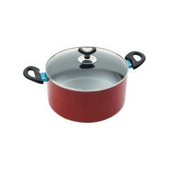TPR NS Glamour Casserole with Lid (Red) - 26 cm
