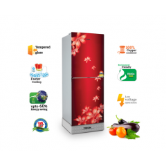VSN GD Refrigerator RE-222L  Lily Fl-Maroon-TM