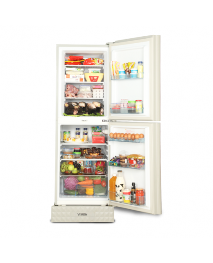 VSN GD Refrigerator RE-217L Red Juhua Flower -TM