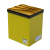 VSN GD Chest Freezer RE-150L Lemon Yellow