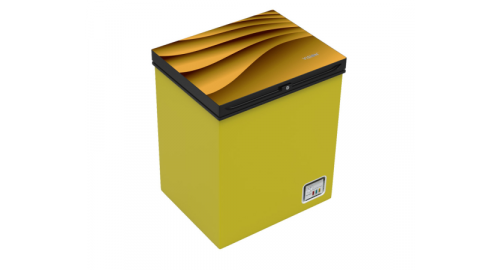 VSN GD Chest Freezer RE-150L Lemon Yellow